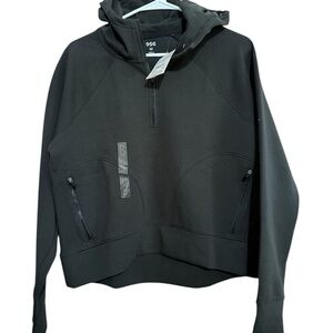 DSG Women’s Black Hoodie Thumb Holes Quarter Zip Various Sizes